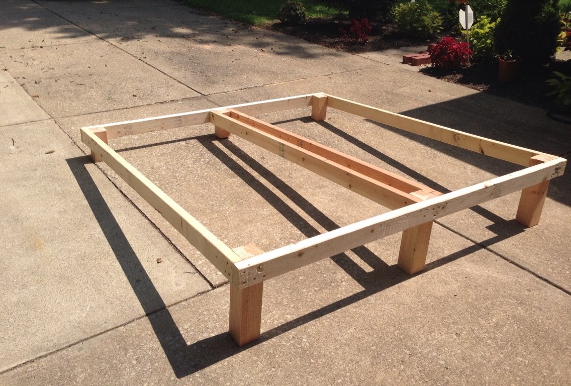 Home made Bed Frame for Inclined Bed Therapy Inclined Bed Therapy bed frame insert Simple and robust method
