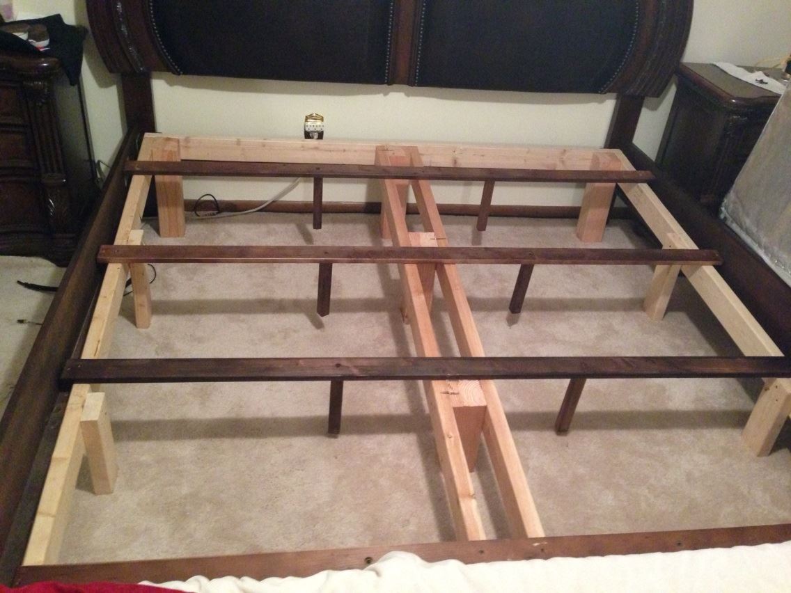Simple internal wooden bed frame for inclined bed therapy (IBT) Inclined Bed Therapy Home Made Frame by Cindi Phoemix